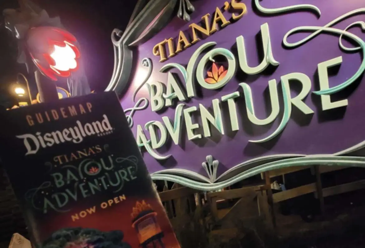 Tiana’s Bayou Adventure Featured on New Disneyland Map