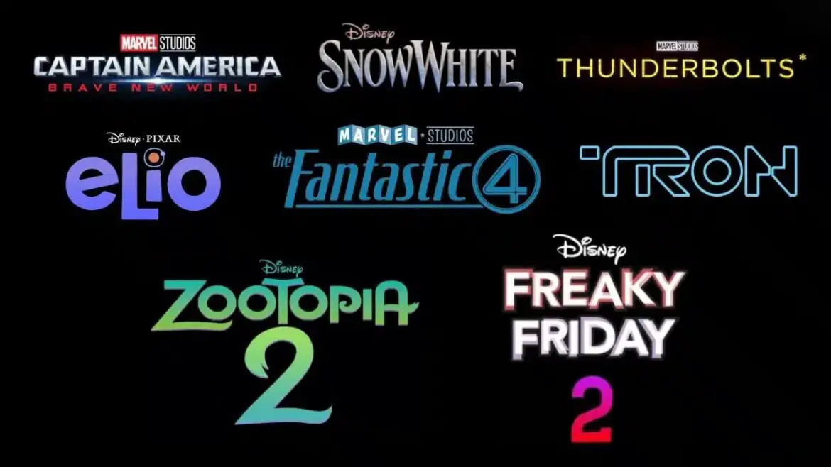 Disney Reveals List of Upcoming Movie Releases for 2025 and Beyond