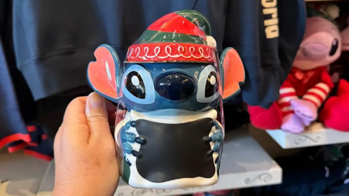 New Stitch Holiday Mug with Lid To Sip Holiday Cheer!