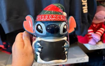 Stitch Holiday Mug with Lid