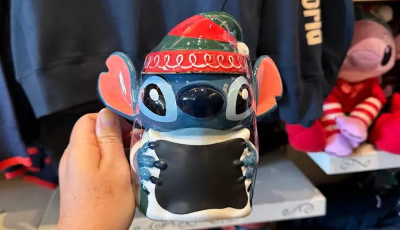 Stitch Holiday Mug with Lid