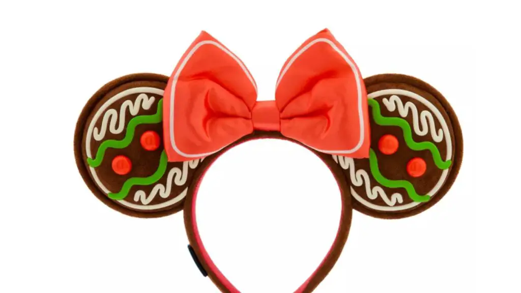 The new Minnie Gingerbread Ears Headband is now available at the Disney Store!