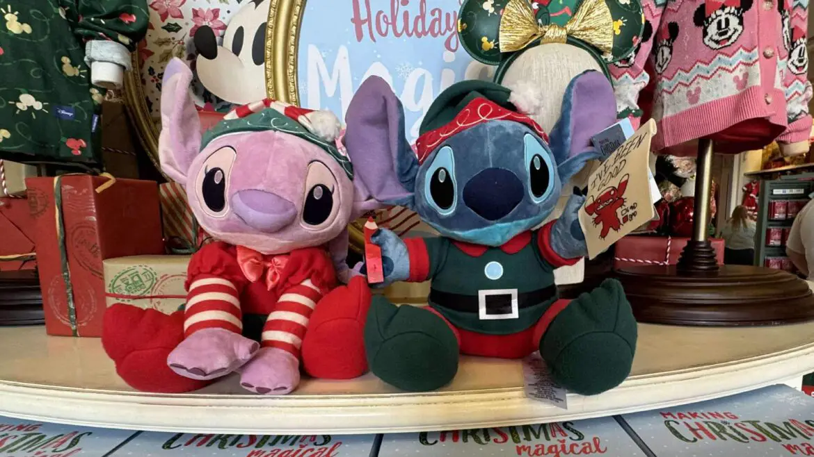 Adorable Stitch and Angel Holiday Plush Toys Are Ready To Spread Holiday Cheer!