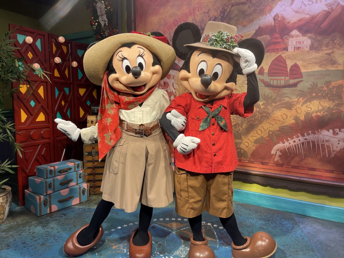 Mickey & Minnie Celebrate the Holidays with New Christmas Outfits at Animal Kingdom