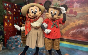 Mickey & Minnie Celebrate the Holdiays with New Christmas Outfits at Animal Kingdom 1