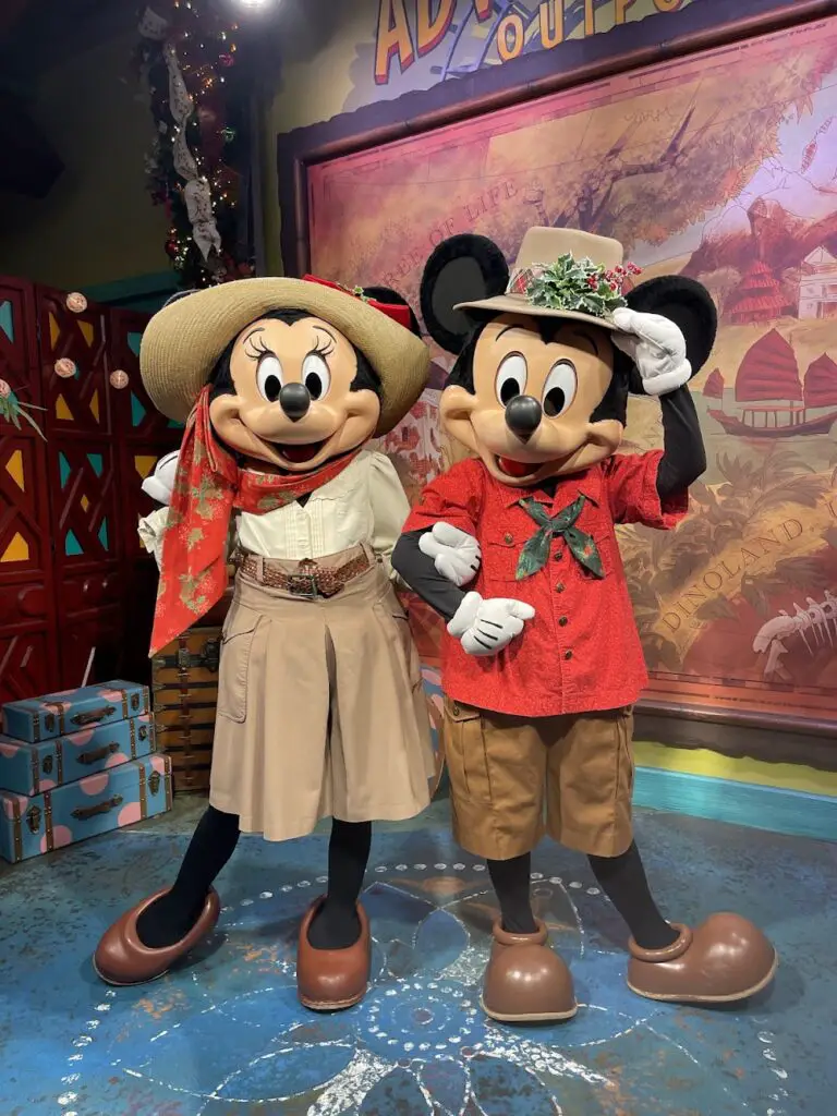 Mickey & Minnie Celebrate the Holdiays with New Christmas Outfits at Animal Kingdom 2