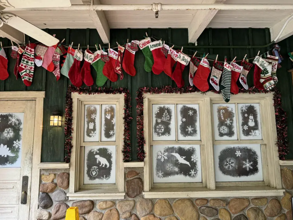 Santa Claus Meet and Greet Decorations Installed at DinoLand in Disney’s Animal Kingdom 3