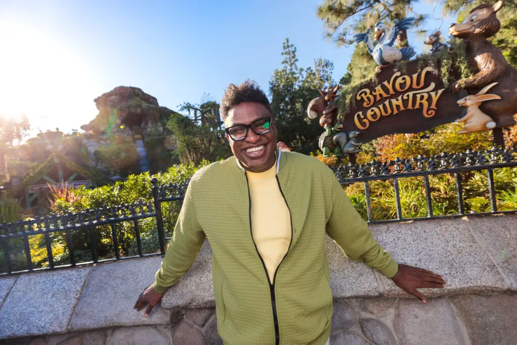 Michael-Leon Wooley Enjoy Opening Celebration of Tiana’s Bayou Adventure at Disneyland Park