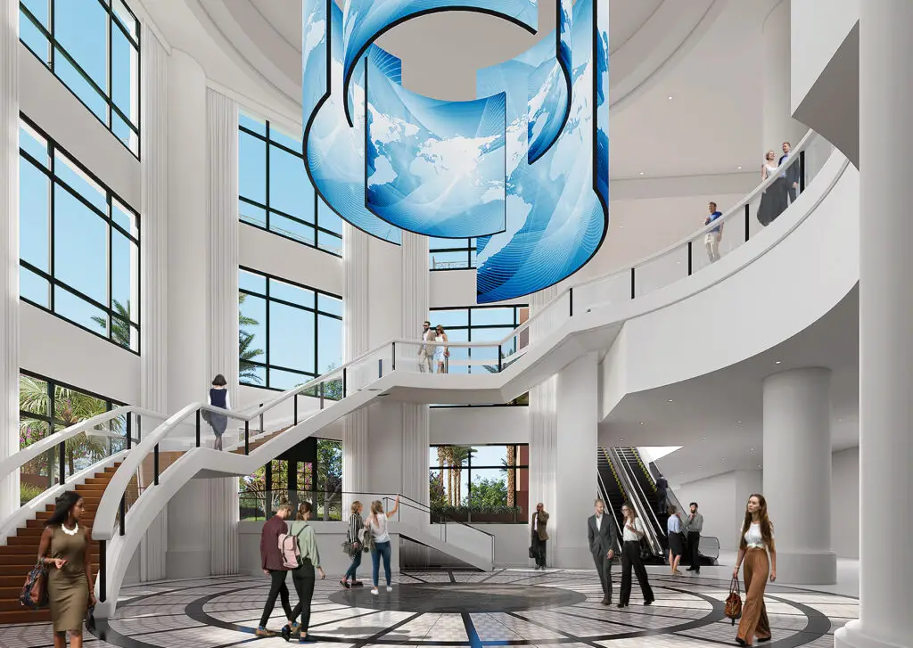 WDW Dophin Meeting Space Expansion Rendering - Atrium