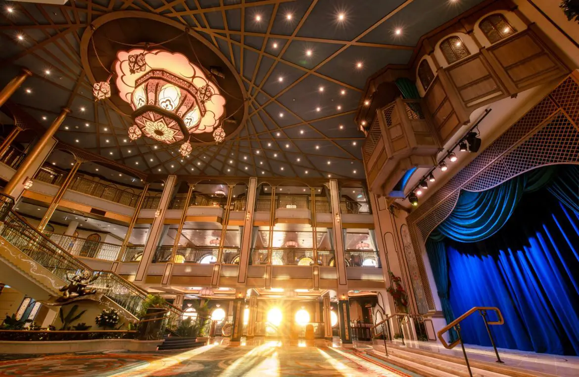 First Look Inside the Grand Hall Onboard the Disney Treasure