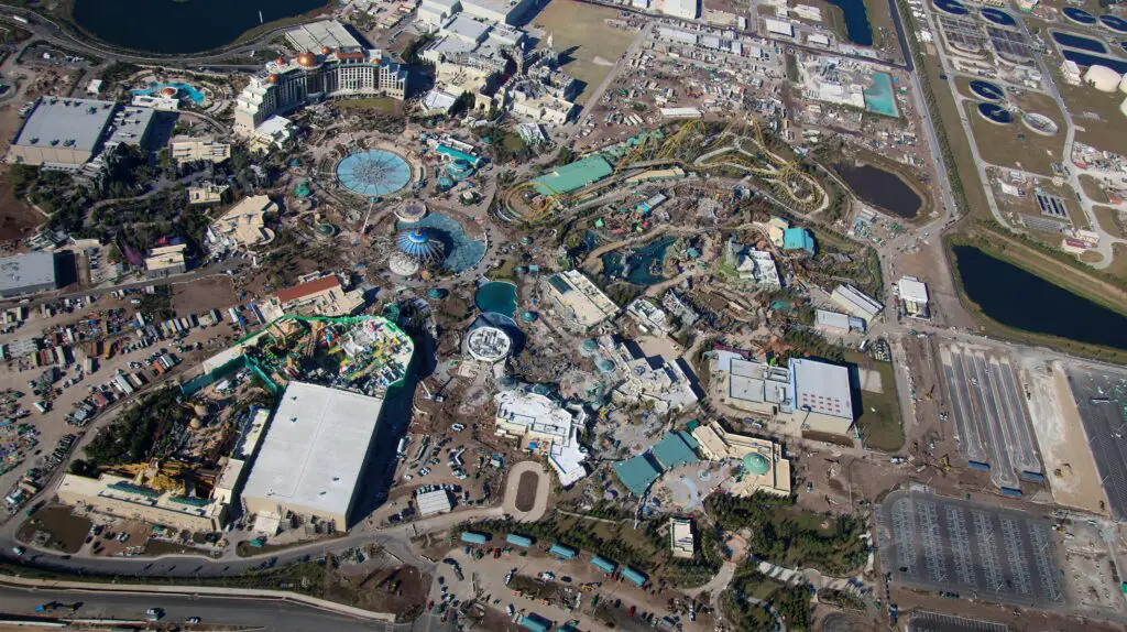 Aerial Look at the Construction for Universal Orlando's Epic Universe 1