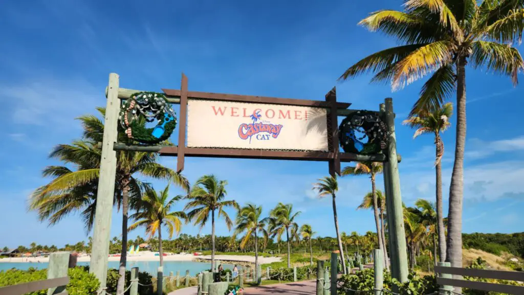 Christmas Decorations Added to Disney's Castaway Cay 1