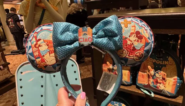 Mickey and Minnie Italy Pavilion Ear Headband