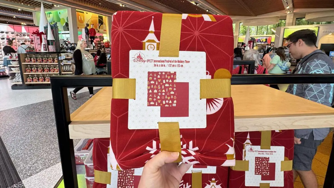 Wrap Yourself in Holiday Magic With The Epcot Festival of the Holidays Throw Blanket!