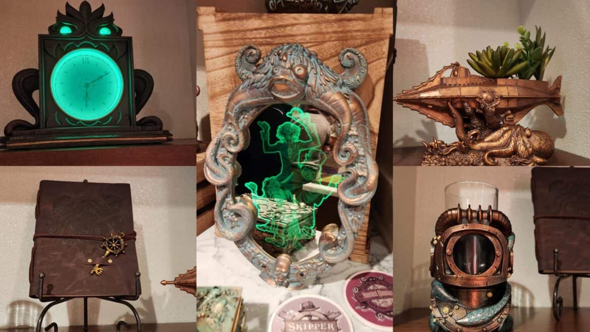 Haunted Mansion and 20000 Leagues Under The Sea Merch Sets Sail on the Disney Treasure