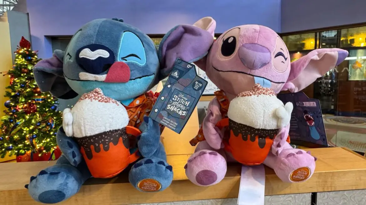 Sip, Savor, and Snuggle: Stitch and Angel Hot Chocolate Plush Debuts!