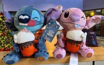 Stitch and Angel Hot Chocolate Plush