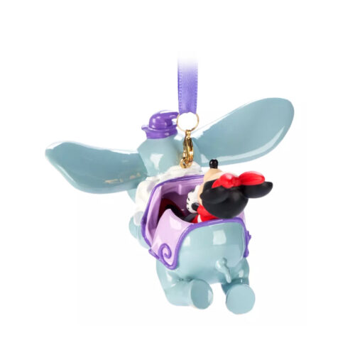 Minnie Mouse on Dumbo the Flying Elephant Sketchbook Ornament