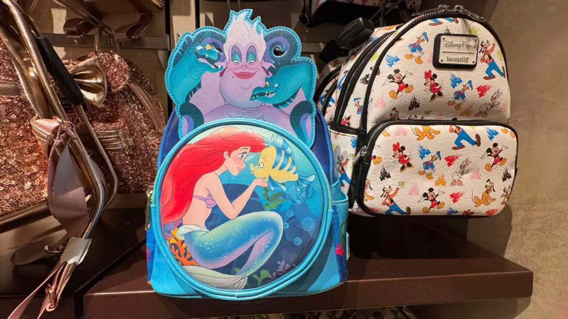 Dive into Magic and Celebrate with The Little Mermaid 35th Anniversary Glow-in-the-Dark Loungefly Backpack