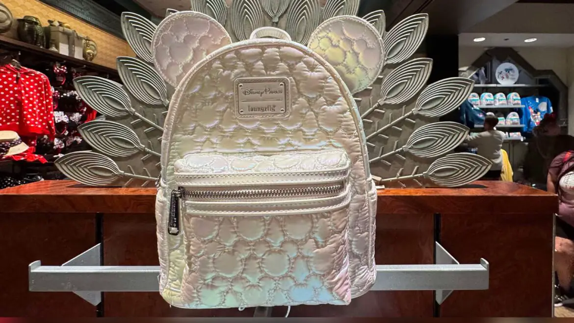 Park-Perfect Glamour: The Mickey Mouse Icon Quilted Iridescent Loungefly Mini Backpack