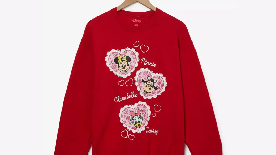 Spread the Love with the Minnie Mouse and Friends Hearts Crewneck!