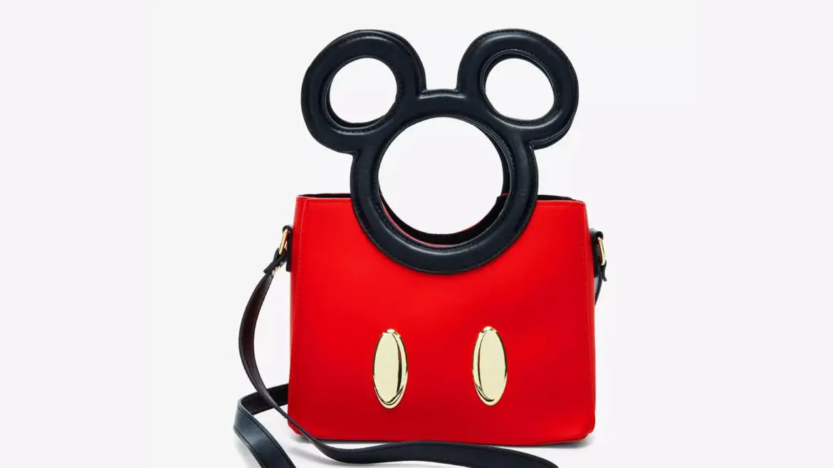 Step Out in Style with the Mickey Mouse Silhouette Handle Crossbody Bag