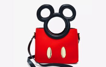 Mickey Mouse Silhouette Handle Crossbody Bag