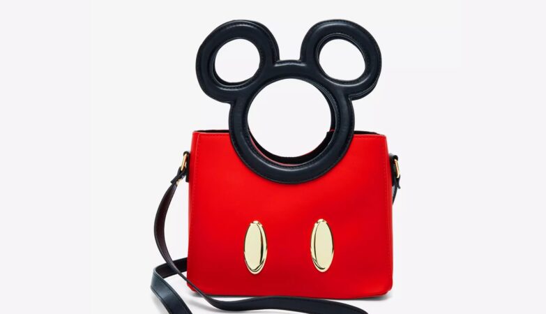 Mickey Mouse Silhouette Handle Crossbody Bag