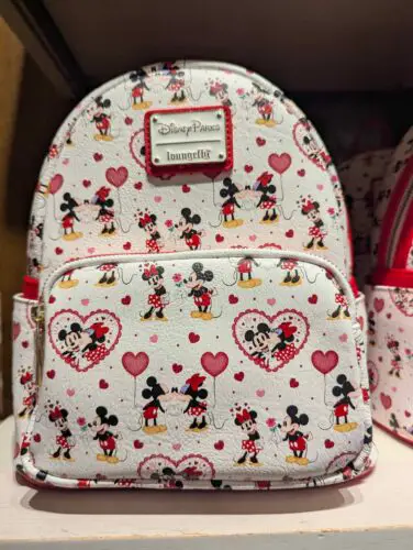 Mickey and Minnie Valentine's Day Loungefly Mini Backpack