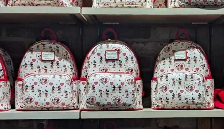 Mickey and Minnie Valentine's Day Loungefly Mini Backpack