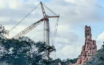 Large Crane Visible Behind Big Thunder Mountain Railroad at Walt Disney World 1 (1)