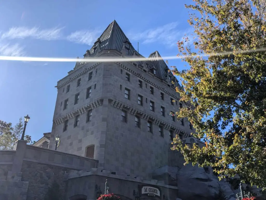 Scaffolding Removed from Building in the Canada Pavilion at Epcot 1