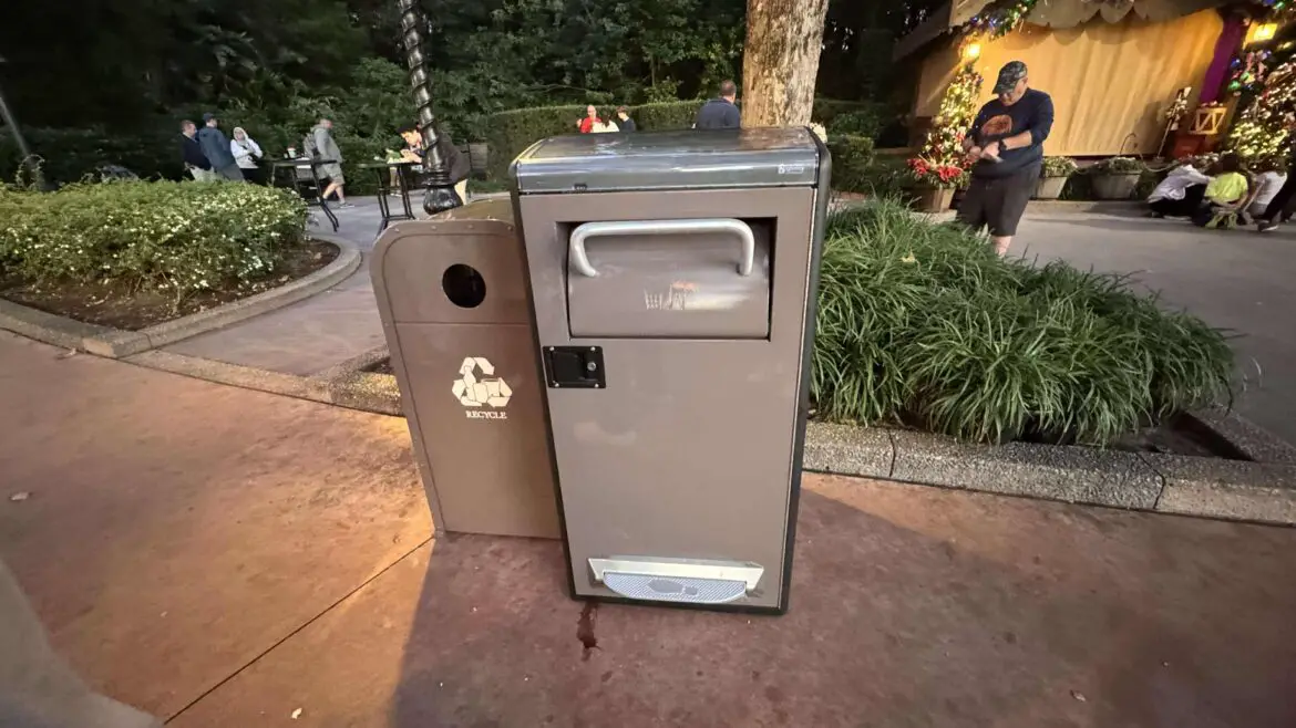 New Solar-Powered Trash Can Installed at EPCOT