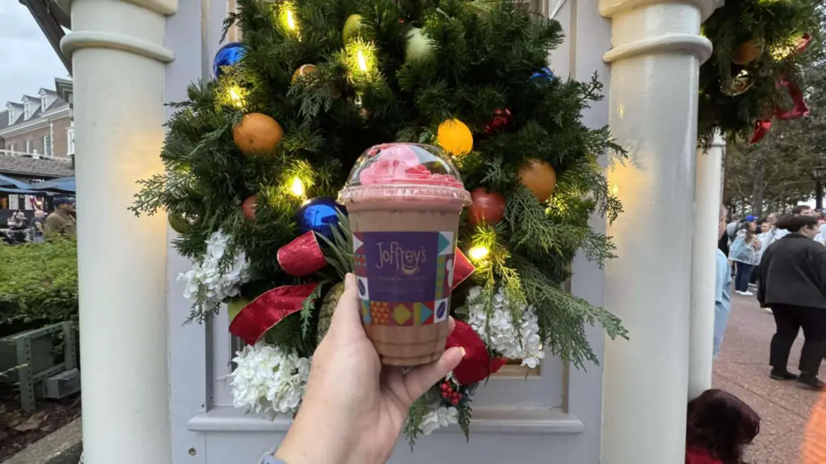 Merry Mint Cookie Latte from Joffrey’s Coffee for EPCOT Festival of the Holidays