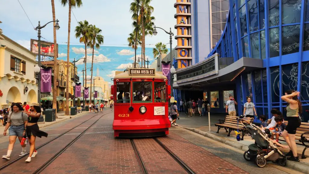 red car trolley