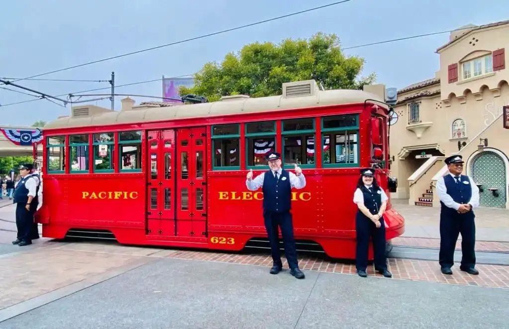 red car trolley