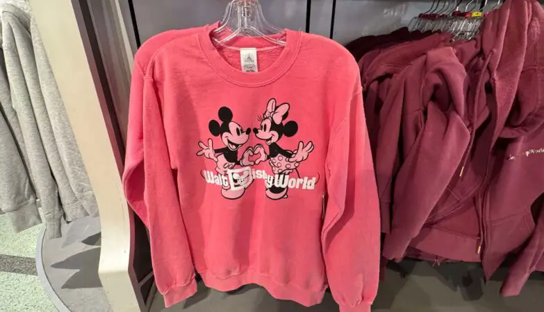 Valentine's Day Mickey and Minnie Crewneck Sweatshirt