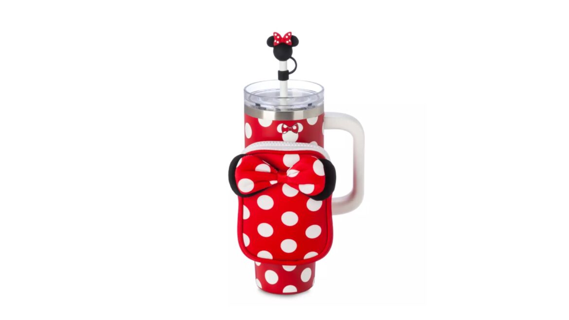 Stay Hydrated In Style With The Minnie Mouse Icon Stainless Steel Travel Tumbler with Zip Case