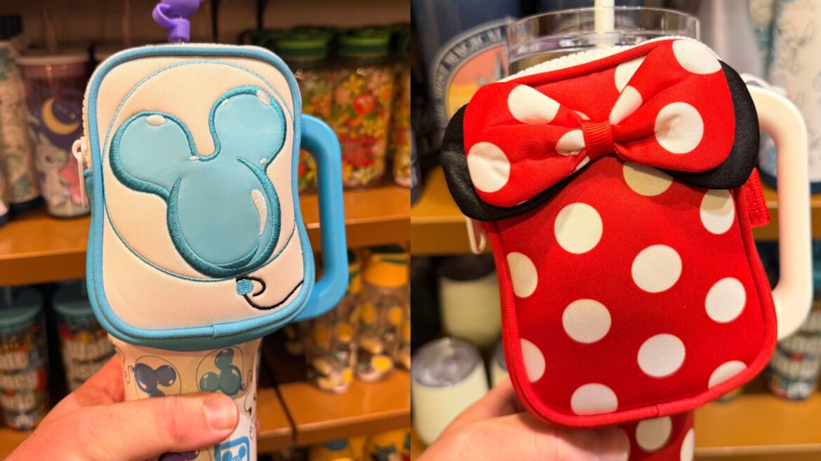 Stay Stylish and Hydrated with New Minnie and Mickey Travel Tumblers with Zip Case!