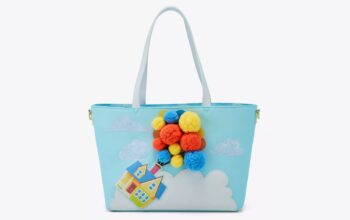 Up Floating House Pom Pom Tote Bag