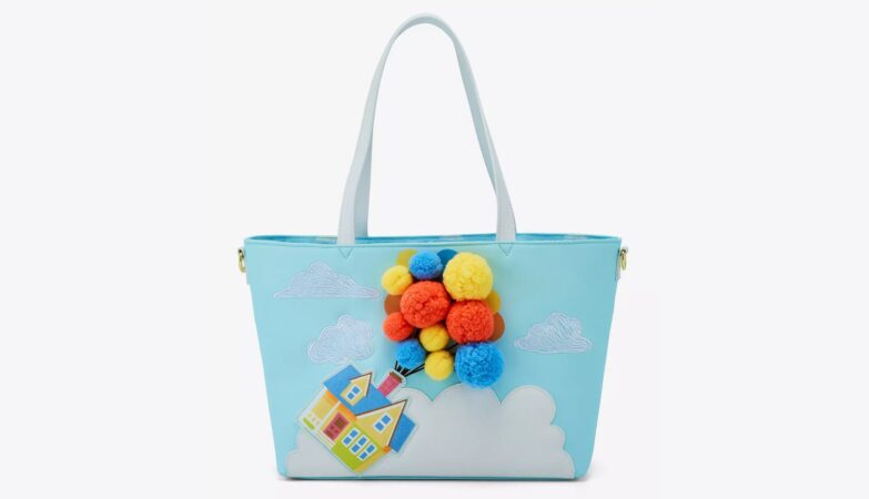 Up Floating House Pom Pom Tote Bag