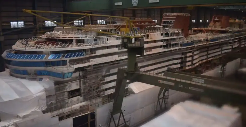 Last Blocks of Disney Destiny Ship Put in Place 2