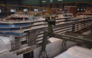 Last Blocks of Disney Destiny Ship Put in Place 2