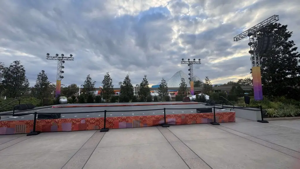 New Stage Area Erected Near Communicore Hall in EPCOT 2