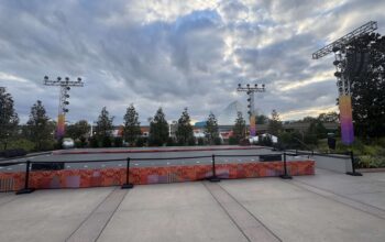 New Stage Area Errected Near Communicore Hall in EPCOT 2