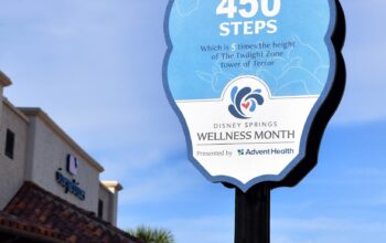 New Step Count Signs and Banners at Disney Springs for Wellness Month 3