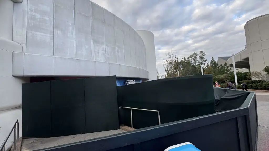 Walls Up at New Spaceship Earth Lounge Construction 1