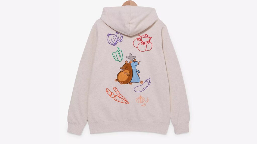 Comfortably paired with Remy Remy logo zipper hoodie, full of culinary charm!