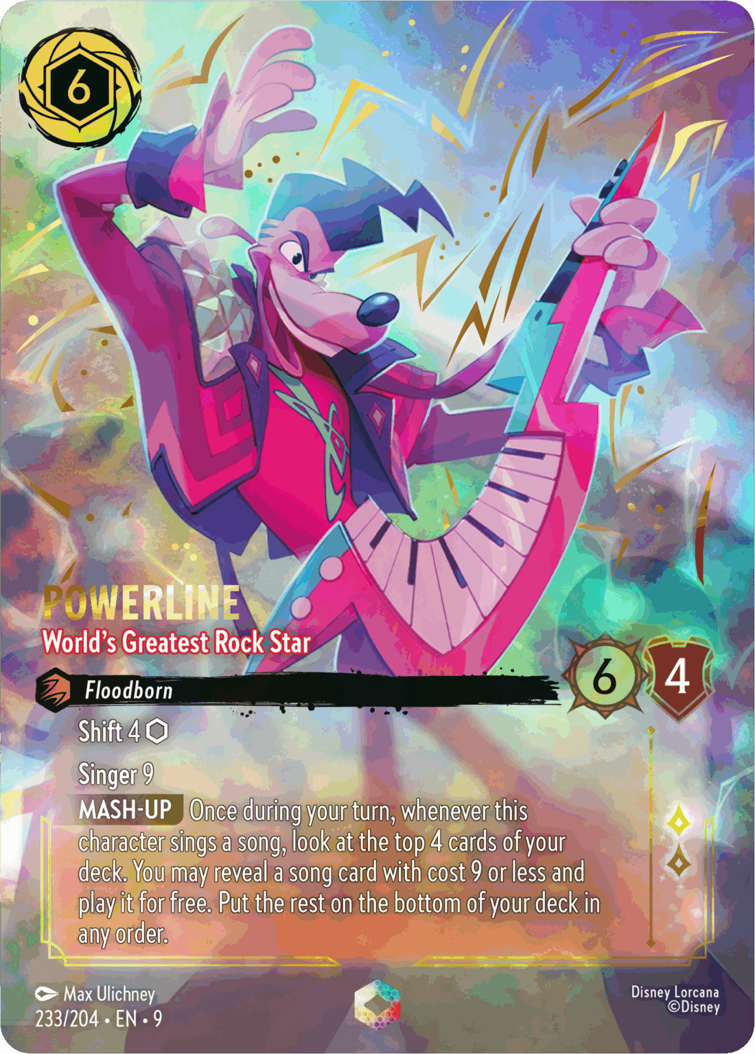 Disney Lorcana TCG - Powerline World's Greatest Rock Star - 233/204 - Enchanted main image 0