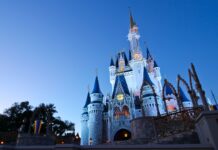 Cinderella Castle at Walt Disney World Night